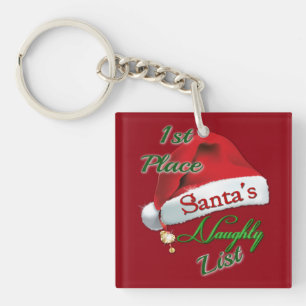 First Place Santa's Naughty List Holiday Key Chain