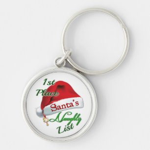 First Place Santa's Naughty List Holiday Key Chain