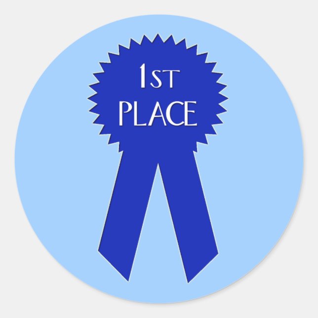 First Place Stickers - Customized (Front)
