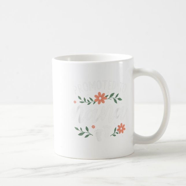 First Pregnancy Announcement Grandma - Promoted To Coffee Mug (Right)