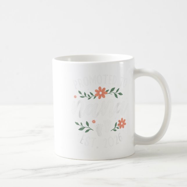 First Pregnancy Announcement Grandma - Promoted To Coffee Mug (Right)
