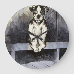 First Prize for Good Behaviour by Louis Wain Large Clock