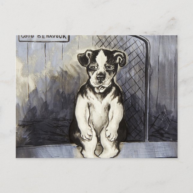 First Prize for Good Behaviour by Louis Wain Postcard (Front)