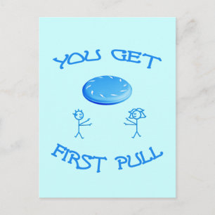 First Pull Frisbee Postcard
