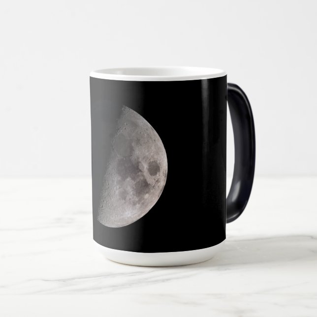 First quarter moon phase  magic mug (Front Right)