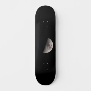 First quarter moon phase  skateboard