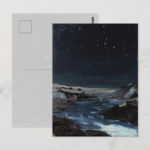"First Rain on Earth" Oil Painting #5 Postcard