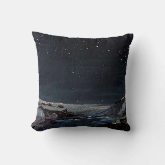 "First Rain on Earth" Oil Painting #5 Throw Pillow