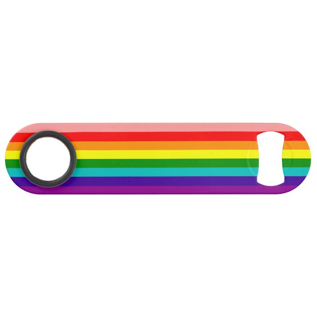 First Rainbow Pride Flag Bar Key (Front (Horizontal))