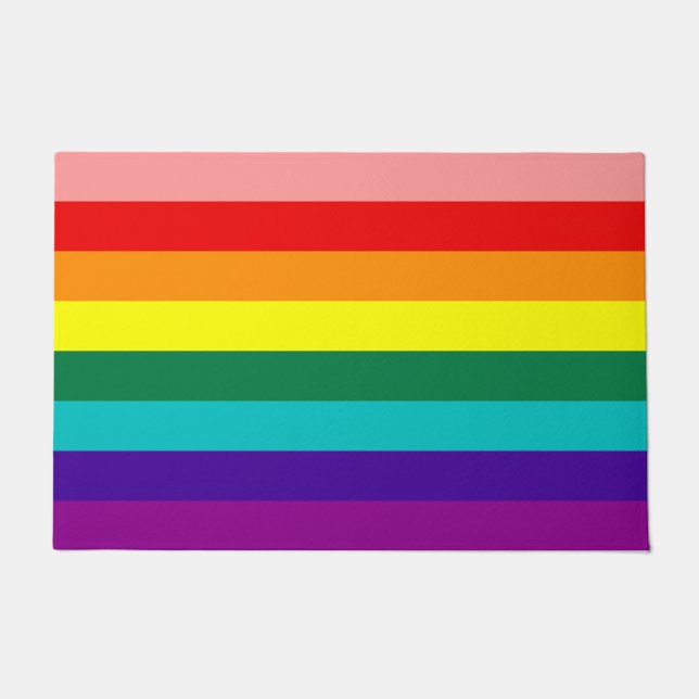 First Rainbow Pride Flag Doormat (Front)