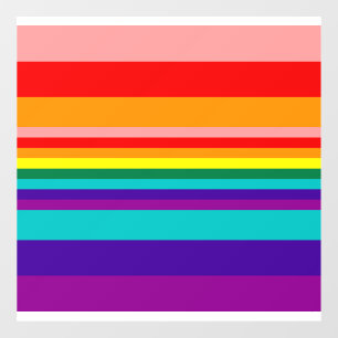 First Rainbow Pride Flag  Window Cling