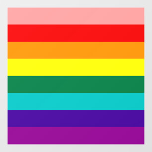 First Rainbow Pride Flag Window Cling