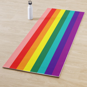 First Rainbow Pride Flag Yoga Mat