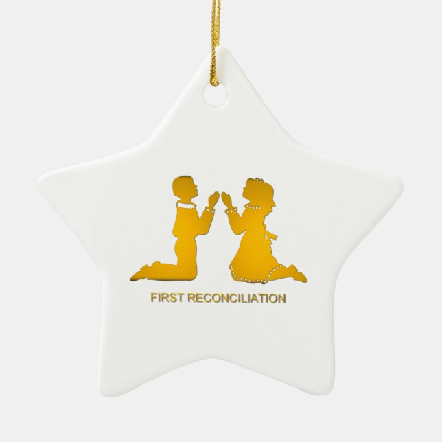 First Reconciliation Ceramic Ornament (Front)