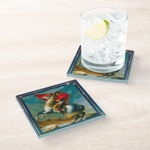 First Remastered Version of Napoleon Crossing... Glass Coaster