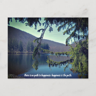 First Reservoir Through the Trees Motivational Postcard