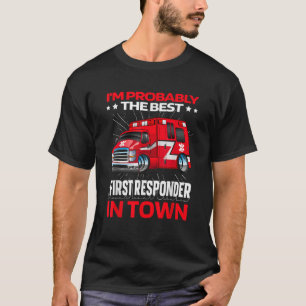 First Responder Ambulance Ems Police   Emt Paramed T-Shirt