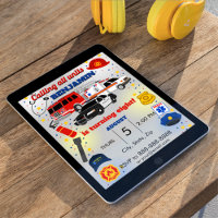 First Responder Birthday Invitation