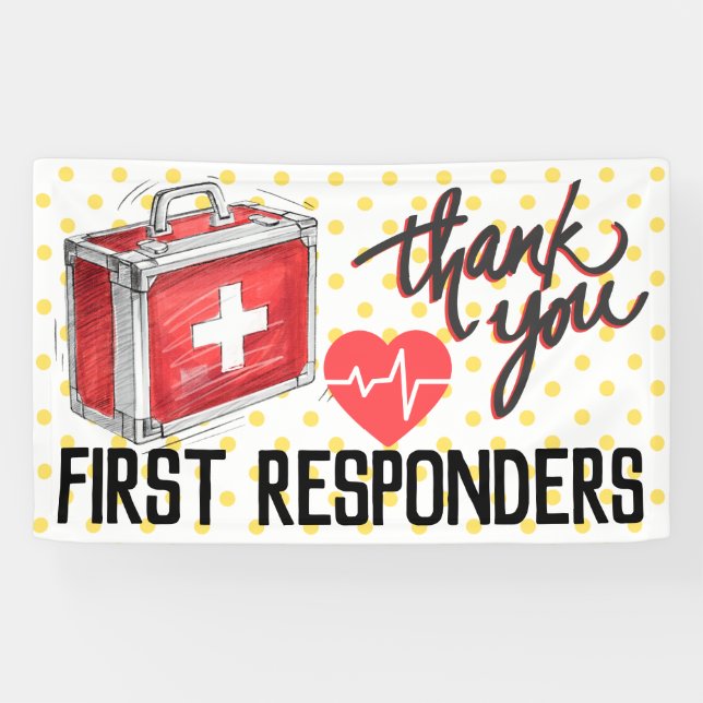 First Responder Thank You| Coronavirus First Aid Banner (Horizontal)