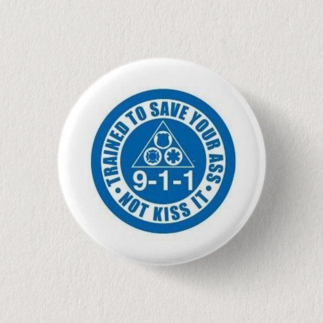 First Responders 1 Inch Round Button (Front)
