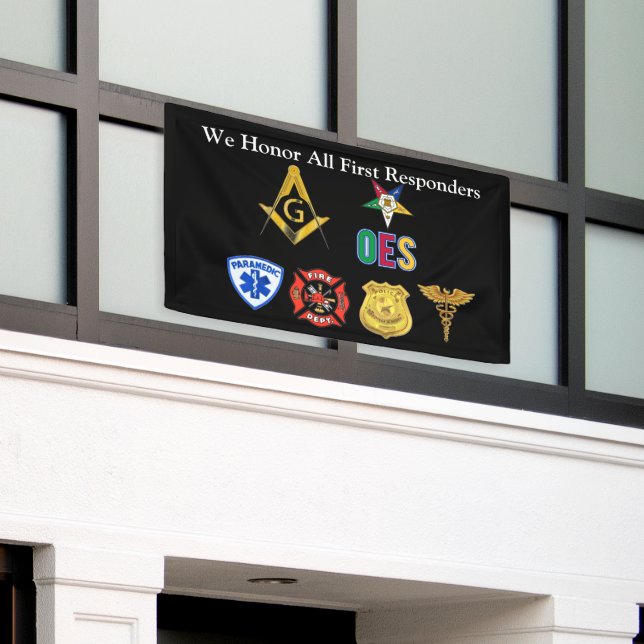 First Responders Banner (Outside Building)