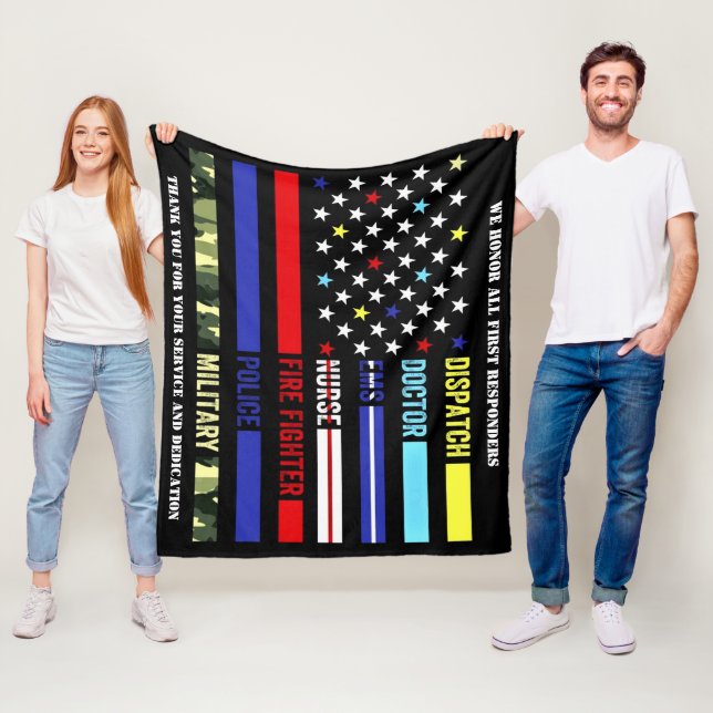First Responders  Fleece Blanket (In Situ)