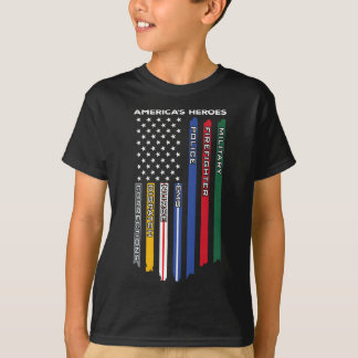 First Responders - Police Military Firefighter Nur T-Shirt