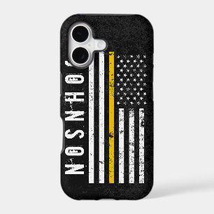 First Response Style American Gold Line Flag