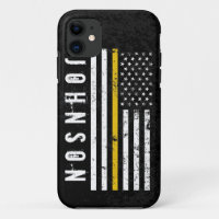 First Response Style American Gold Line Flag