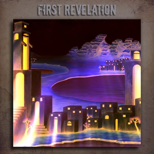 "First Revelation" - cryptic mysterious art Canvas Print (Creator Uploaded)