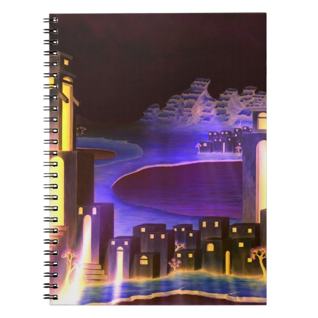 "First Revelation" - cryptic mysterious art Notebook (Front)