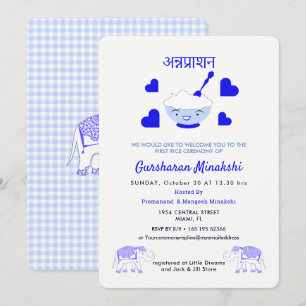 First Rice Annaprashan Ceremony Invitation