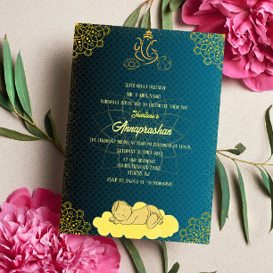 First Rice "Annaprashan" Indian Baby Image Invitation