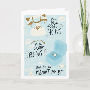 First Ring to New Bling Congratulations Wedding Card