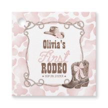 First Rodeo 1st Birthday Dusty Pink