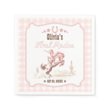 First Rodeo 1st Birthday Pink Western