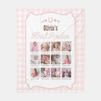 First Rodeo 1st Birthday Pink Western Photo Sign