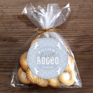 First Rodeo 1st Birthday Sticker – Light Blue West