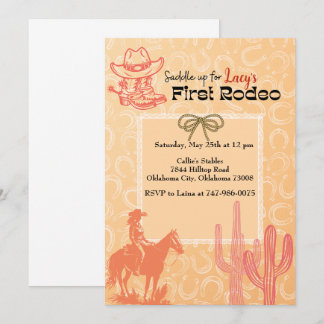 First Rodeo Birthday Invitation