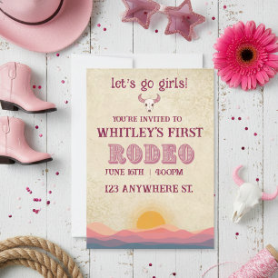 first rodeo birthday invitation