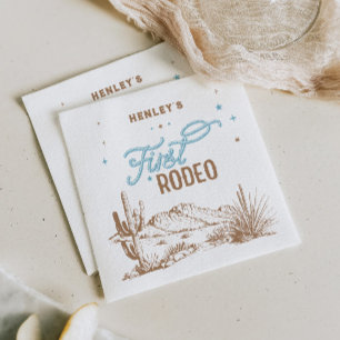 First Rodeo Birthday Napkin
