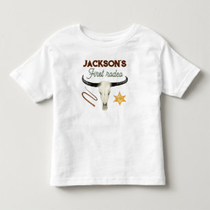 First rodeo birthday toddler t-shirt