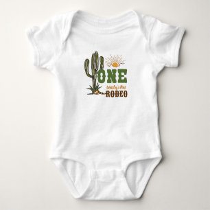 First Rodeo Boy Birthday  Baby Bodysuit