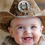 First Rodeo Cowboy Western Boy 1st Birthday Party 2 Inch Round Button<br><div class="desc">It's your little one's "First Rodeo" and we know you are so excited! Celebrate the little cowboy in rustic western cow poke style with this boy 1st Birthday Party design. Features a watercolor sand base with assorted cacti, a horseshoe, boots and cowboy hat along with a rustic wooden sign "First...</div>