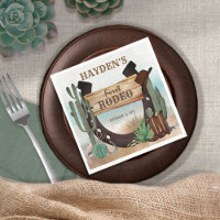 First Rodeo Cowboy Western Boy 1st Birthday Party