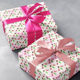 First Rodeo Girl 1st Birthday Wrapping Paper