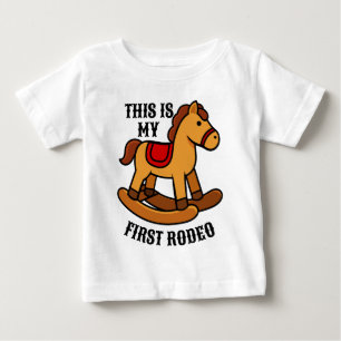 First Rodeo One Birthday Funny Baby T-Shirt