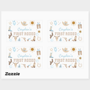 First Rodeo Pastel First Birthday Sticker