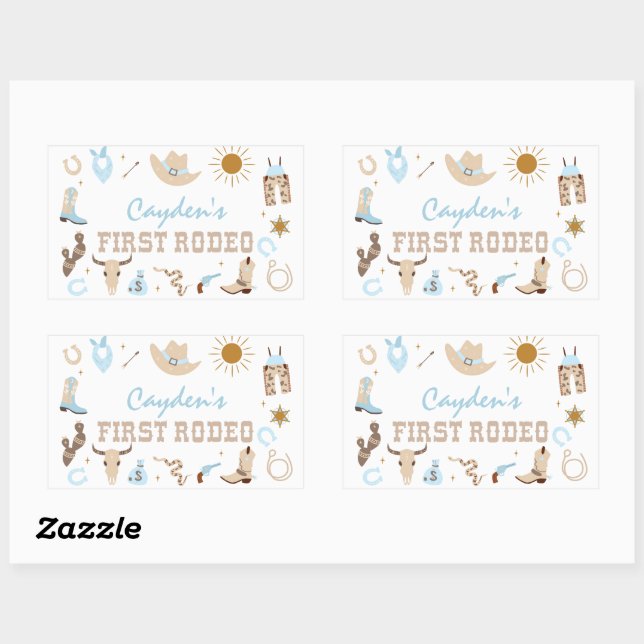 First Rodeo Pastel First Birthday Sticker (Sheet)