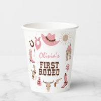 First Rodeo Pink Western Cowboy 1st Birthday